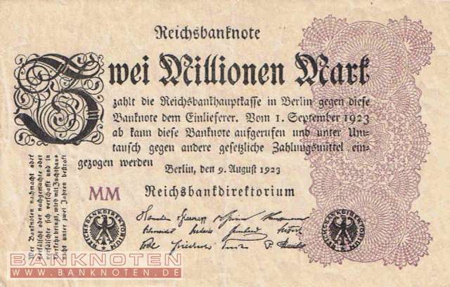 Germany - 2 Million Mark (#DEU-116b_VF)