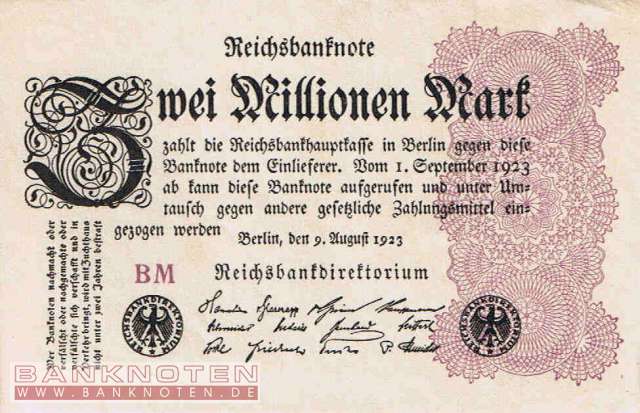Germany - 2 Million Mark (#DEU-116b_XF)