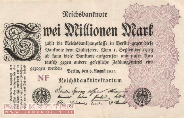 Germany - 2 Million Mark (#DEU-116d_VF)