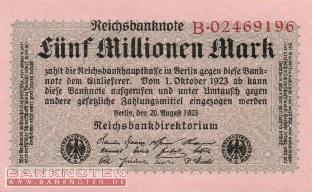 Deutschland - 5 Millionen Mark (#DEU-117a_UNC)