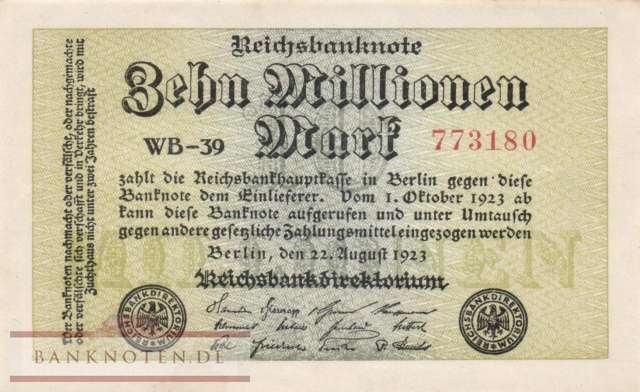Germany - 10 Million Mark (#DEU-118e_AU)