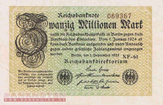 Germany - 20 Million Mark (#DEU-121b_AU)