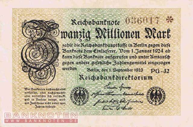Germany - 20 Million Mark (#DEU-121h_AU)