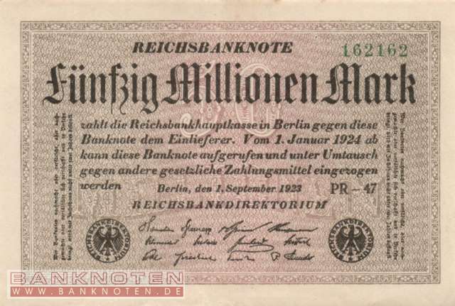 Germany - 50 Million Mark (#DEU-123a_AU)