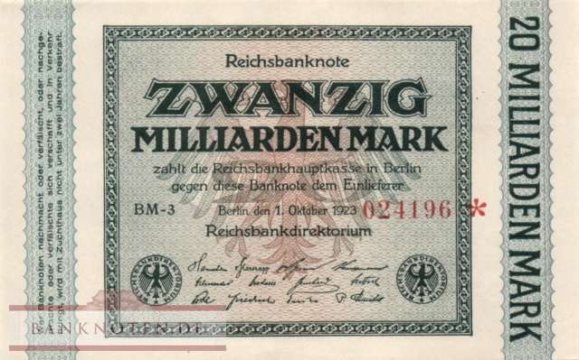 Germany - 20 Billion Mark (#DEU-137g_UNC)