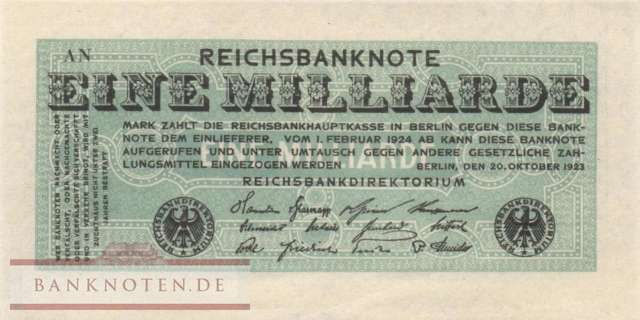 Germany - 1 Billion Mark (#DEU-144a_UNC)