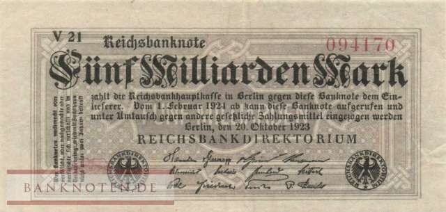 Germany - 5 Billion Mark (#DEU-145c_VF)