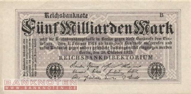 Germany - 5 Billion Mark (#DEU-145e_XF)