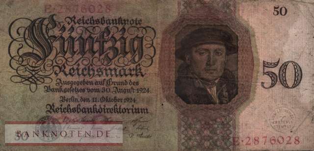 Deutschland - 50  Reichsmark (#DEU-176aR_VG)
