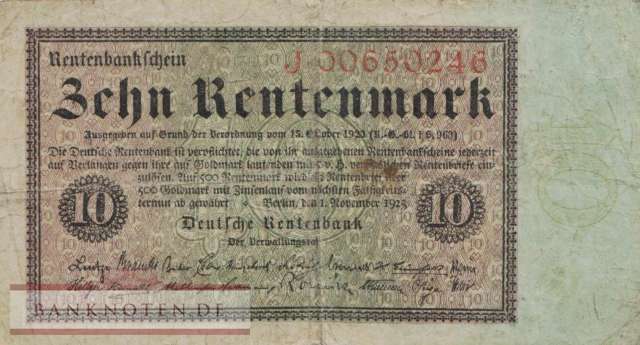 Deutschland - 10  Rentenmark (#DEU-202_F)