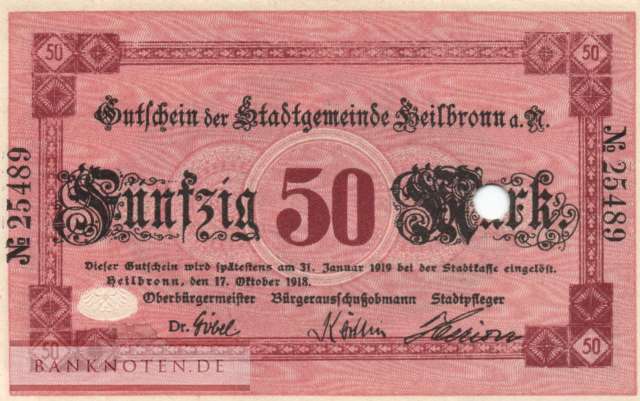 Heilbronn - 50  Mark (#DGN228_08aE_UNC)