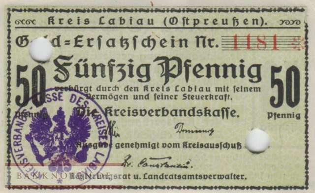 Labiau - 50  Pfennig (#DGN301_01AE_AU)