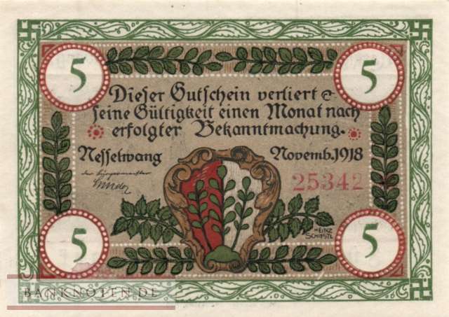 Nesselwang - 5  Mark (#DGN370_11_AU)