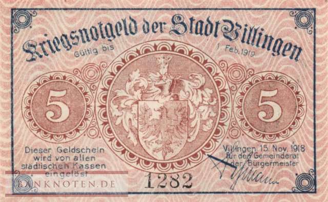 Villingen - 5  Mark (#DGN537_1_UNC)