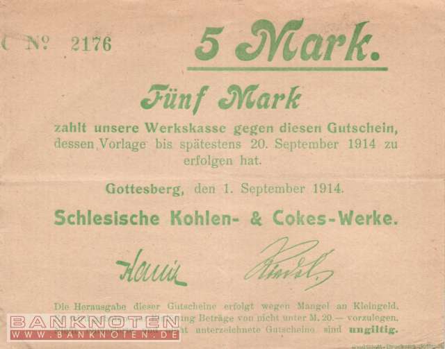Gottesberg - 5  Mark (#DN14_129_3c_F)
