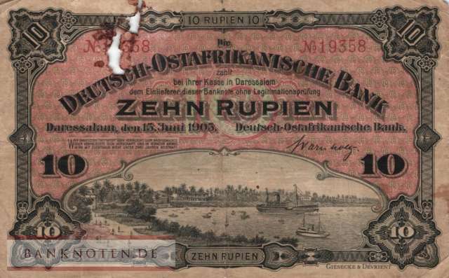 Deutsch-Ostafrika - 10  Rupien (#DOA-02_G)