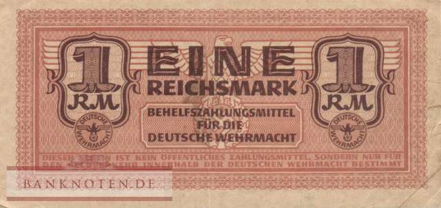 Deutschland - 1  Reichsmark (#DWM-06_F)