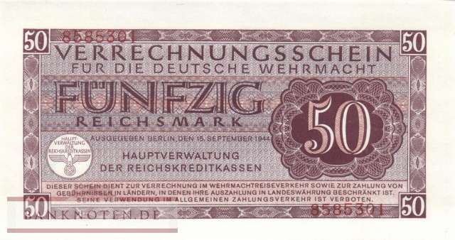 Deutschland - 50  Reichsmark (#DWM-11b_UNC)