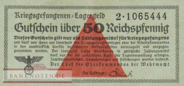 Germany - 50  Reichspfennig (#DWM-22b_VF)