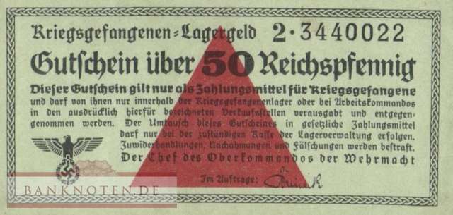 Germany - 50  Reichspfennig (#DWM-22b_XF)