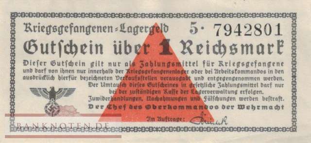Deutschland - 1  Reichsmark (#DWM-23a_XF)