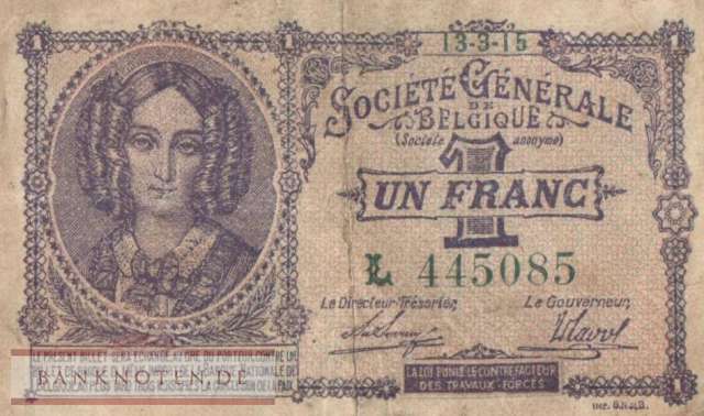 Germany/Belgium - 1  Franc (#EWK-001a_F)