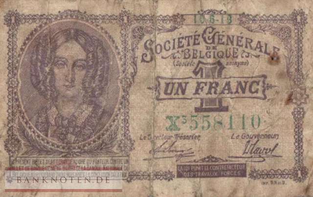 Germany/Belgium - 1  Franc (#EWK-001b-18_VG)