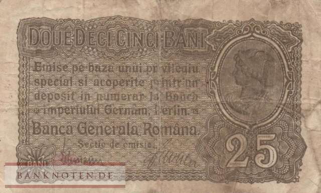Germany - 25  Bani (#EWK-007a_F)