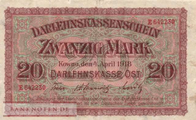 Germany - 20  Mark (#EWK-044_F)