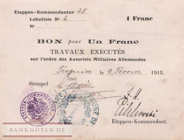 Germany /France - 50  Centimes (#EWK-054f_VF)