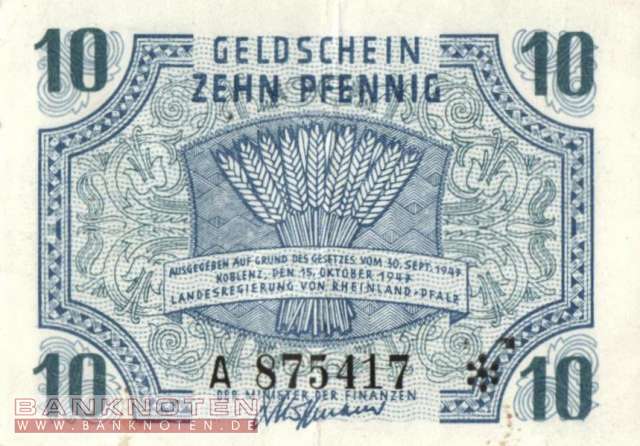 Deutschland - 10  Pfennig (#FBZ-05_XF)