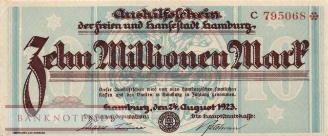 Hamburg - 10 Million Mark (#HAM21c_XF)