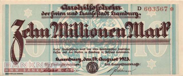 Hamburg - 10 Millionen  Mark (#HAM21h_AU)