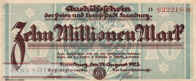 Hamburg - 10 Million Mark (#HAM21i_VF)