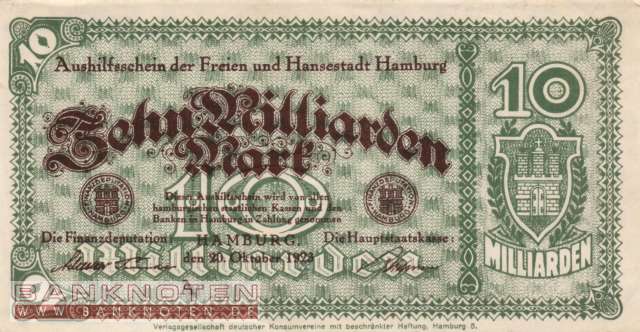 Hamburg - 10 Billion Mark (#HAM28f_AU)