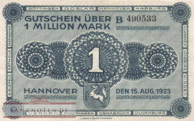 Hannover - 1 Million Mark (#HAN10a-B_XF)