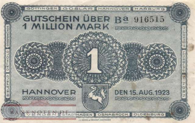 Hannover - 1 Million Mark (#HAN10a-Ba_VF)