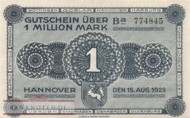 Hannover - 1 Million Mark (#HAN10a-Ba_XF)