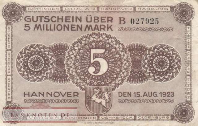Hannover - 5 Millionen Mark (#HAN11b-B_F)