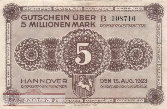 Hannover - 5 Million Mark (#HAN11b-B_VF)