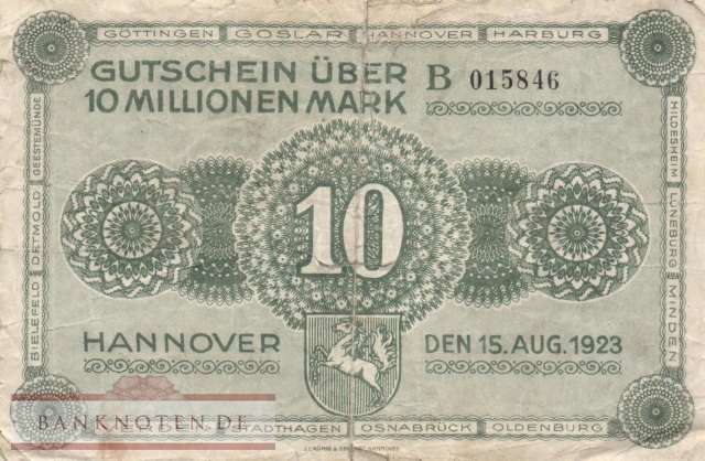 Hannover - 10 Million Mark (#HAN12b-B_G)