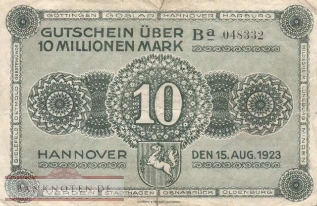 Hannover - 10 Millionen Mark (#HAN12b-Ba_VG)