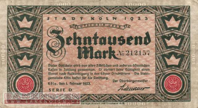 Köln - 10.000  Mark (#I22_2380-11_F)