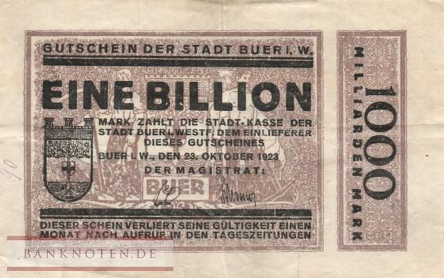 Buer - 1 Trillion Mark (#I23_0659g-3_VG)