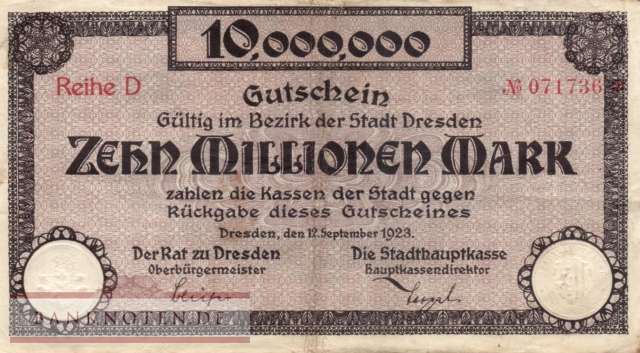 Dresden - 10 Million Mark (#I23_1072e-1_F)