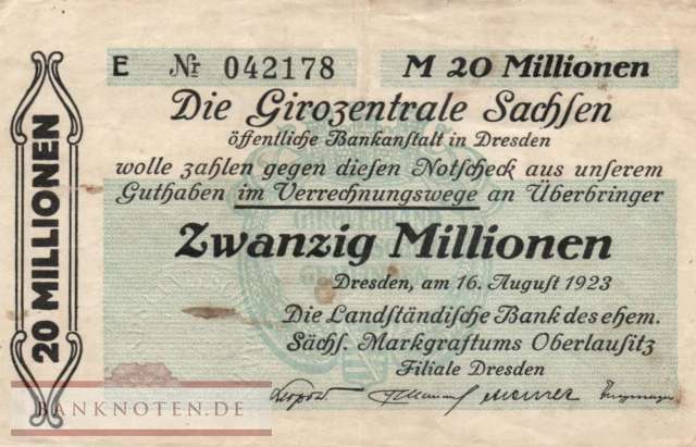 Dresden - 20 Million Mark (#I23_1096c-2_F)