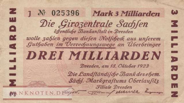 Dresden - 3 Milliarden Mark (#I23_1096d-3_F)