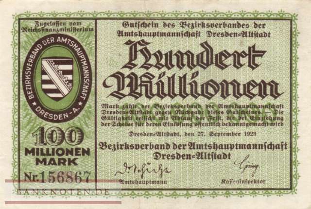 Dresden - 100 Million Mark (#I23_1120f_XF)