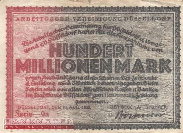 Düsseldorf - 100 Million Mark (#I23_1153k_F)