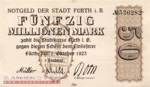 Fürth - 50 Millionen Mark (#I23_1654h-1_XF)